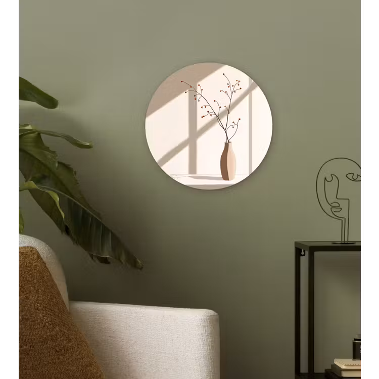 Muurcirkel - Vaas - Takken - Bessen - Minimalistisch — 3