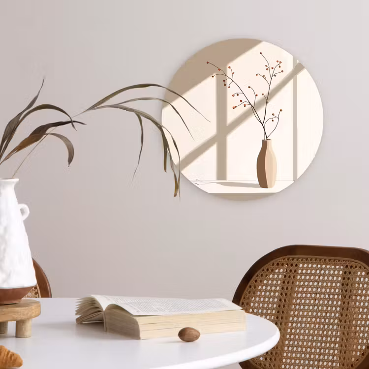 Muurcirkel - Vaas - Takken - Bessen - Minimalistisch — 4