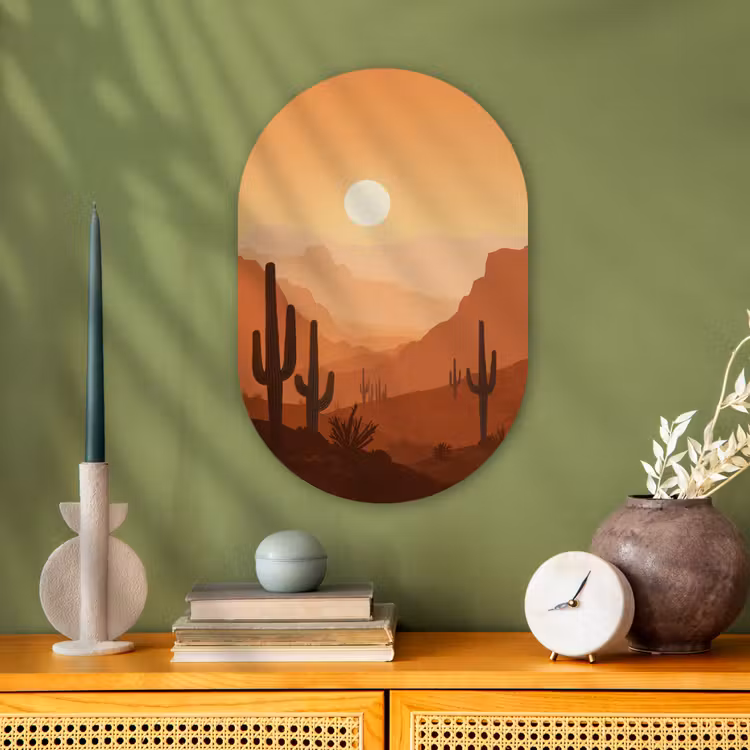 Muurovaal - Landschap - Woestijn - Cactussen - Zon — 3