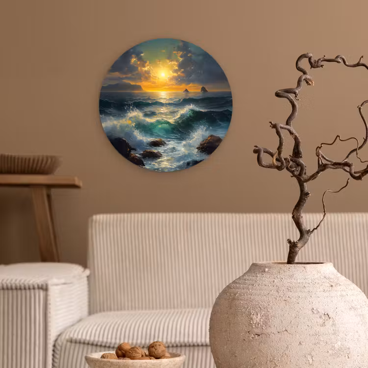 Muurcirkel - Zee - Zon - Golven - Rotsen — 2