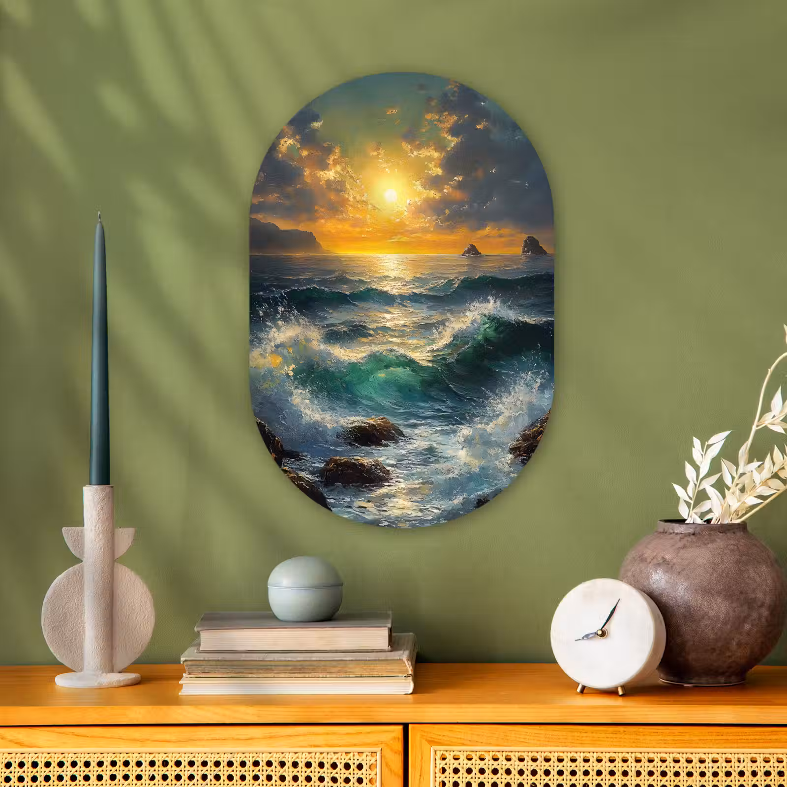 Muurovaal - Zee - Zon - Golven - Rotsen — 1