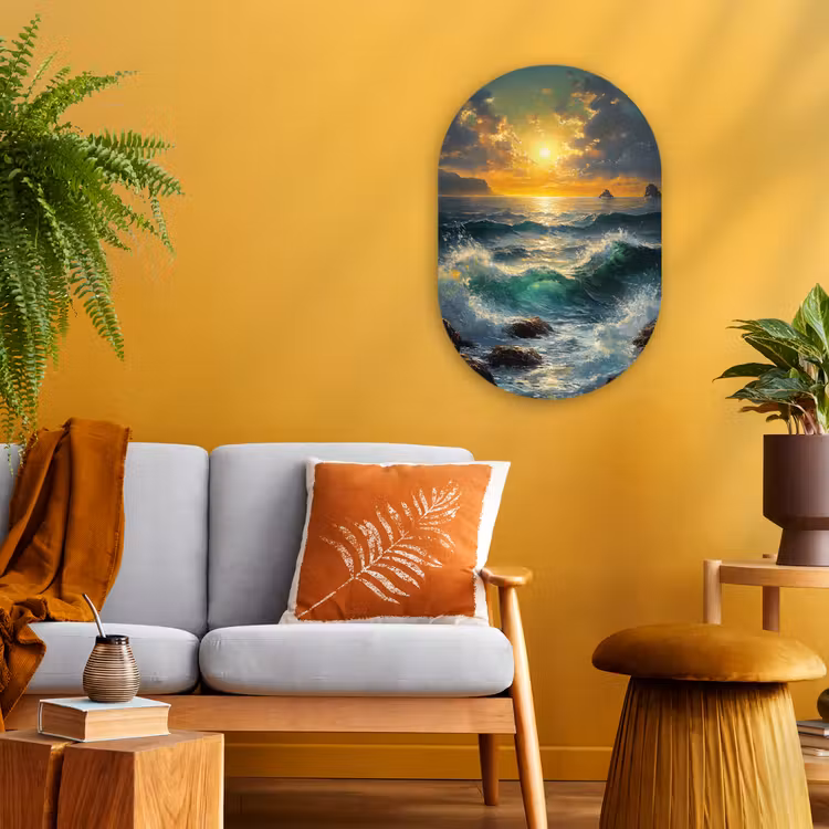 Muurovaal - Zee - Zon - Golven - Rotsen — 2