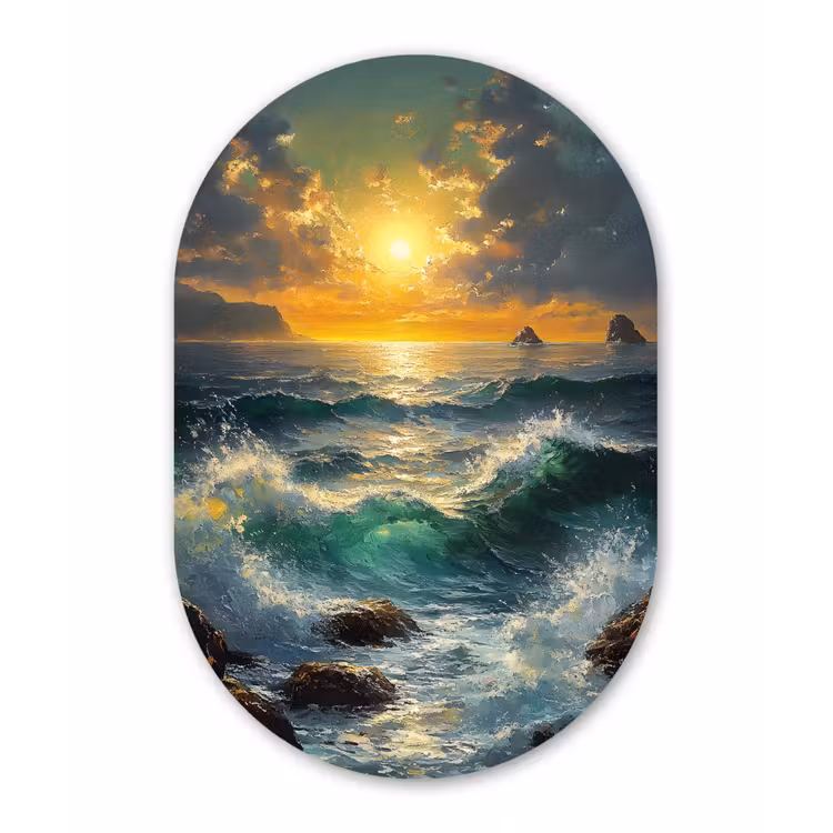 Muurovaal - Zee - Zon - Golven - Rotsen — 3
