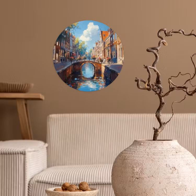 Behangcirkel - Stad - Gracht - Zon - Fietsen — 2