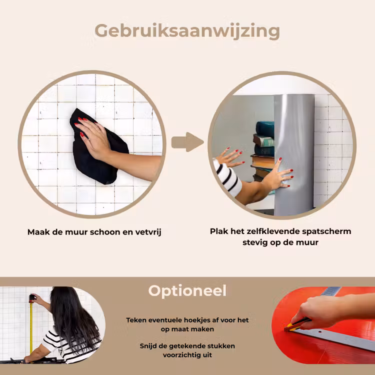 Spatscherm keuken - Stapel - Boeken - Groen - Daglicht — 8