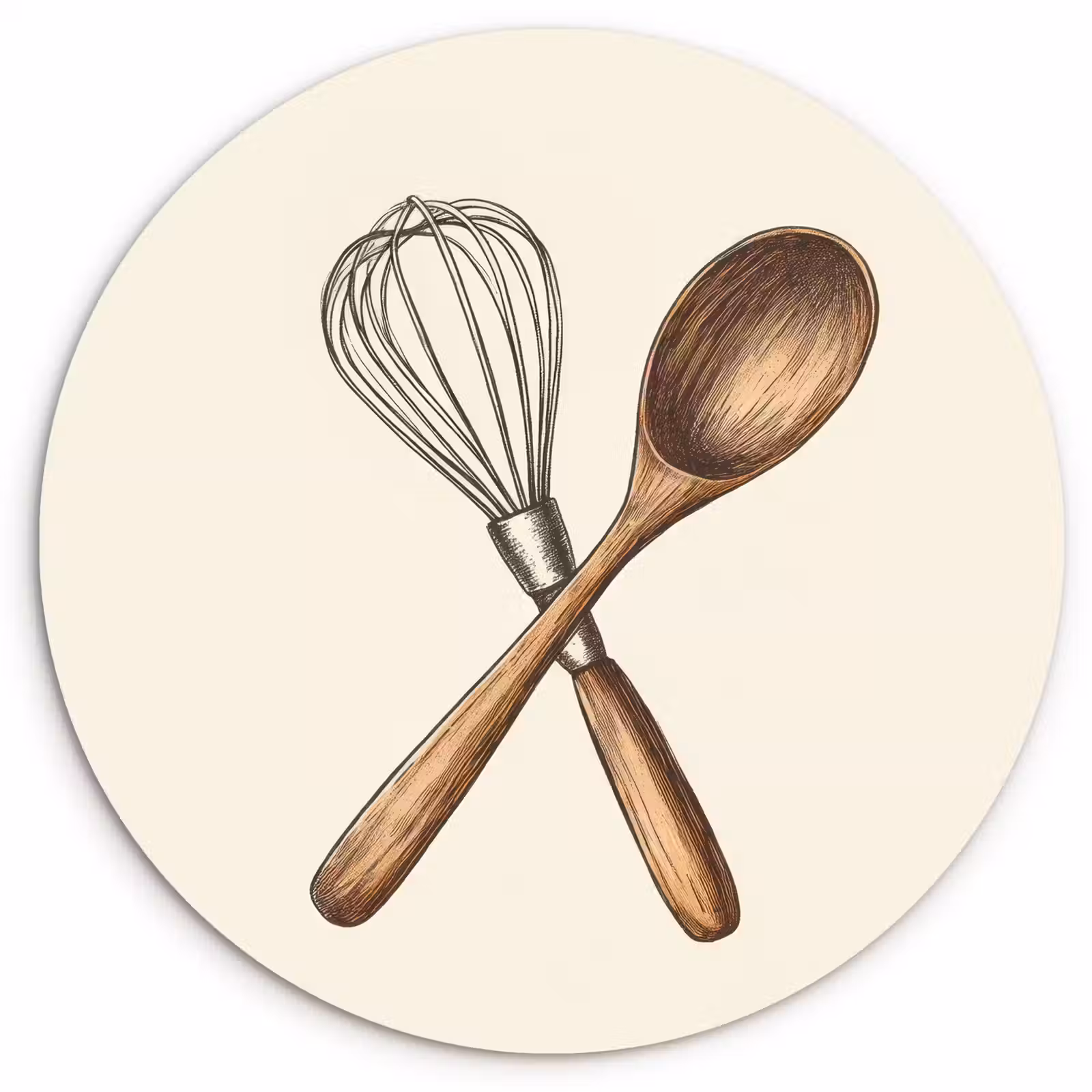 Muurcirkel - Garde - Hout - Beige — 1