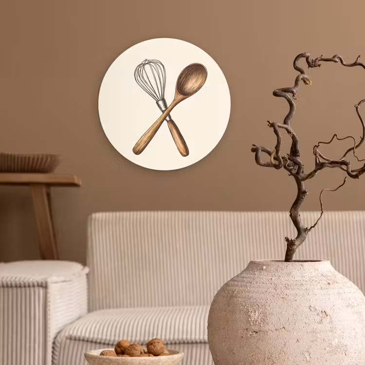 Muurcirkel - Garde - Hout - Beige — 2