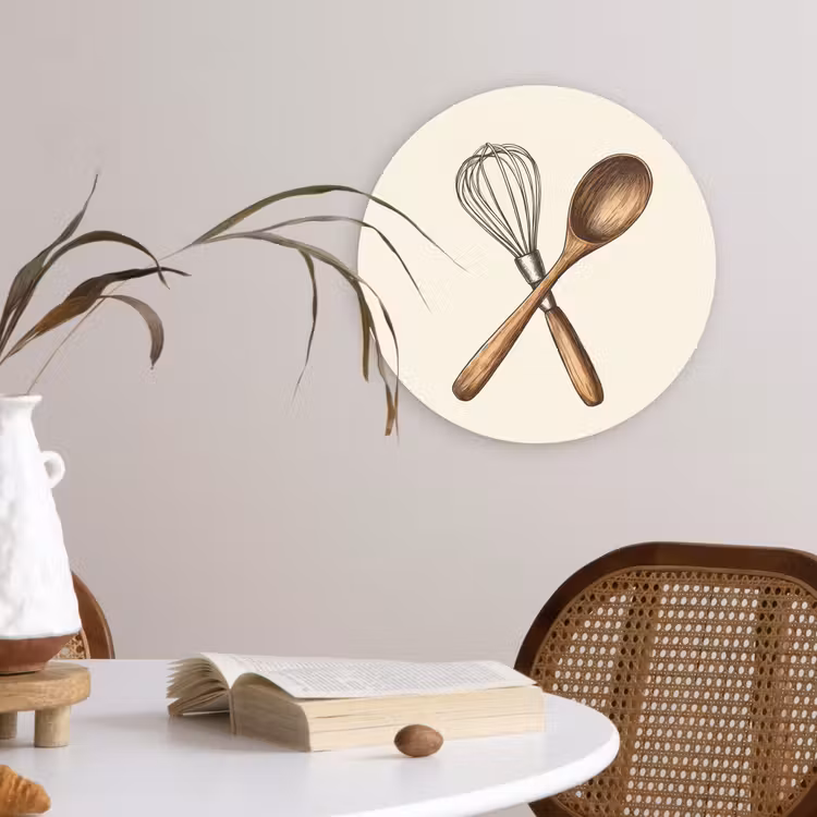 Muurcirkel - Garde - Hout - Beige — 4