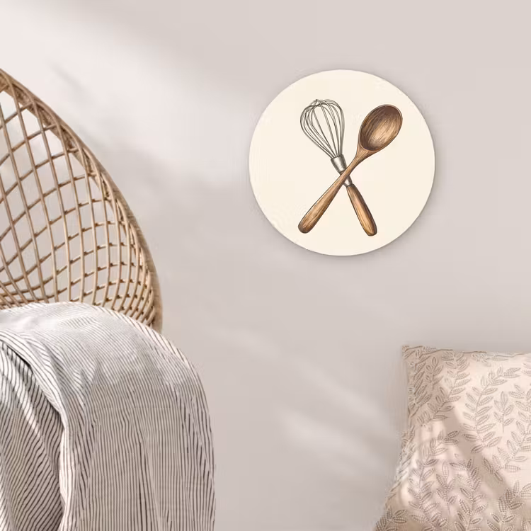 Muurcirkel - Garde - Hout - Beige — 5