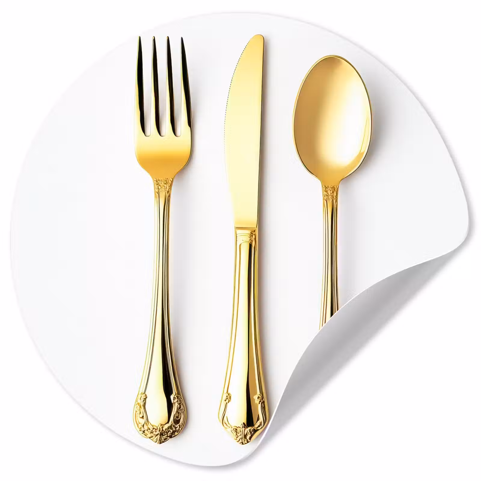 Behangcirkel - Bestek - Goud — 1
