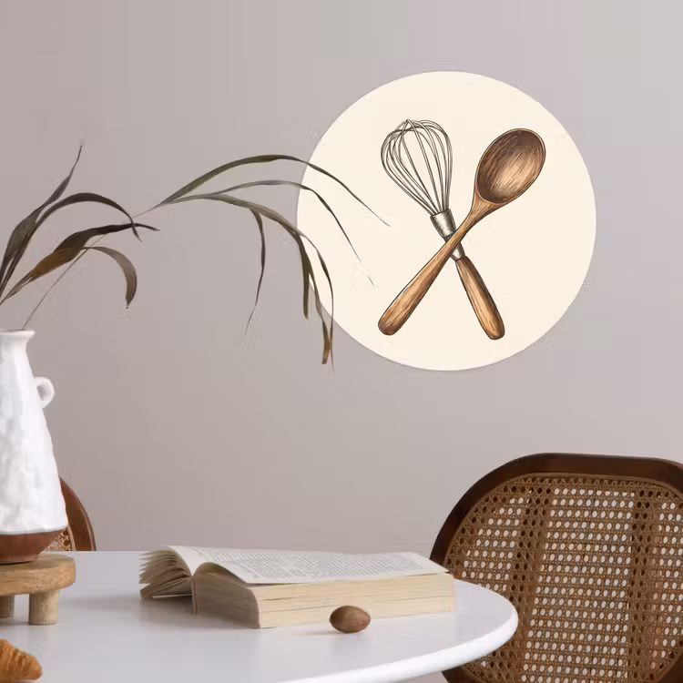 Behangcirkel - Garde - Hout - Beige — 4