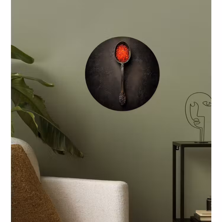 Behangcirkel - Zwart - Lepel - Caviar — 3