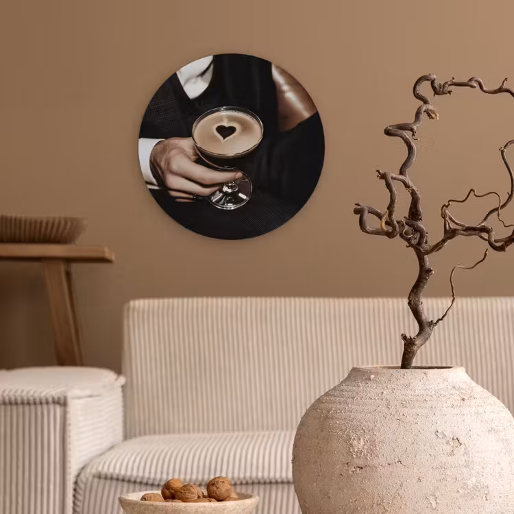 Muurcirkel - Hartje - Cocktail - Espresso Martini - Hand — 2