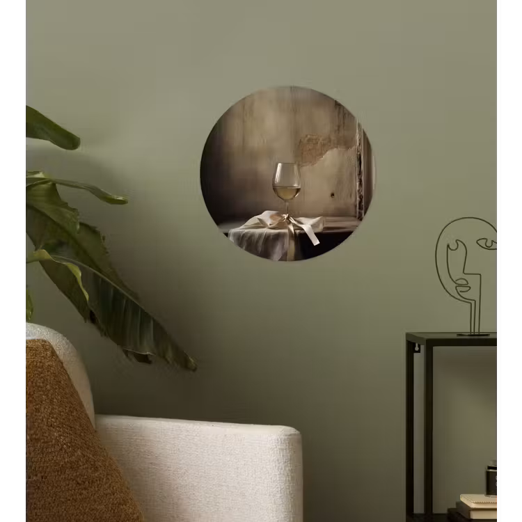 Behangcirkel - Strik - Beige - Witte - Wijn — 3