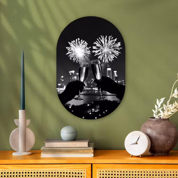 Muurovaal - Vuurwerk - Proosten - Skyline - Champagne — 2