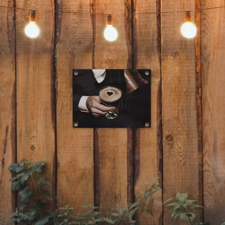 Tuinposter - Hartje - Cocktail - Espresso Martini - Hand — 2