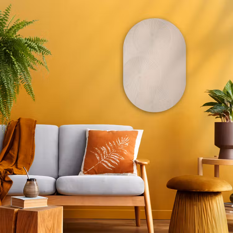 Muurovaal - Japandi - Beige - Modern — 1
