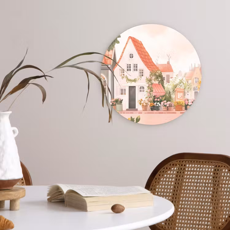 Muurcirkel - Bloemen - Huizen - Dorp — 4