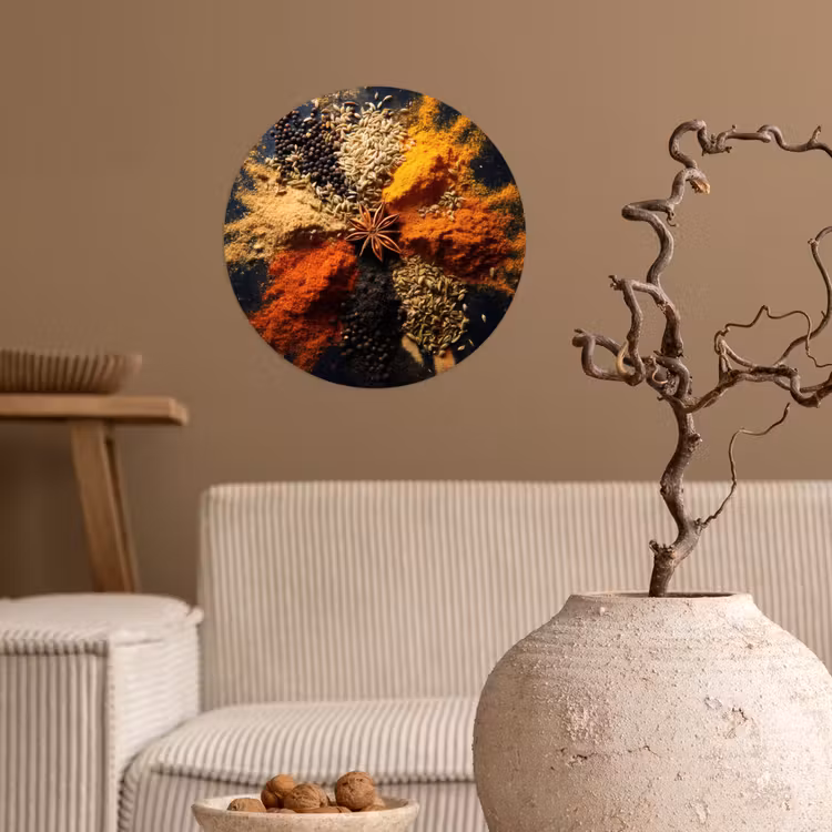 Behangcirkel - Specerijen - Explosie - Oranje — 2