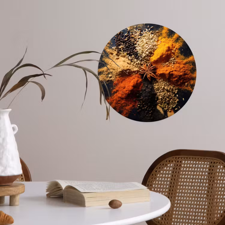 Behangcirkel - Specerijen - Explosie - Oranje — 4