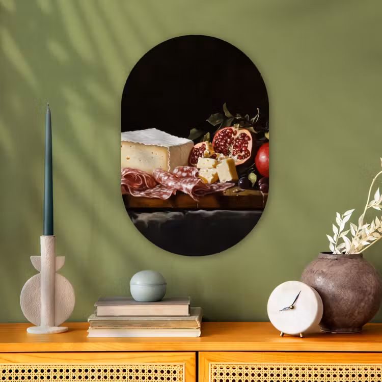 Muurovaal - Stilleven - Vintage - Borrelplank — 3