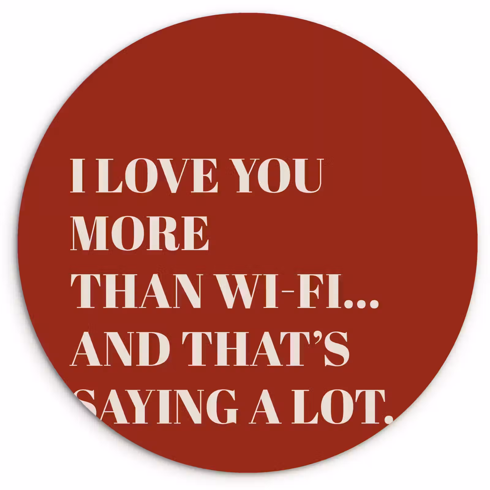 Muurcirkel - Rood - Quote - Liefde — 1