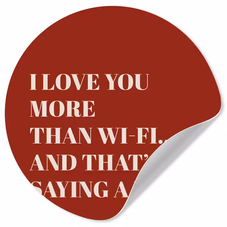 Behangcirkel - Rood - Quote - Liefde — 1