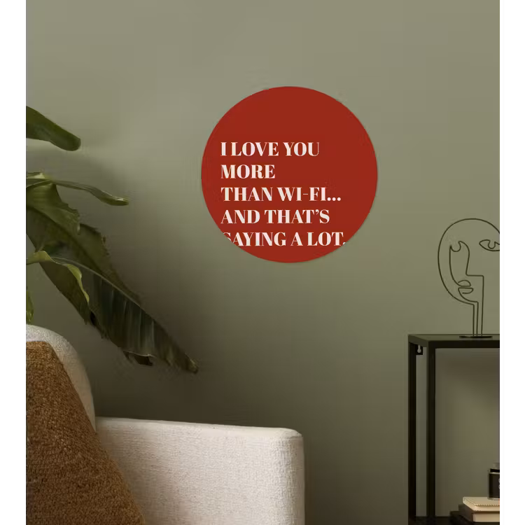 Behangcirkel - Rood - Quote - Liefde — 3