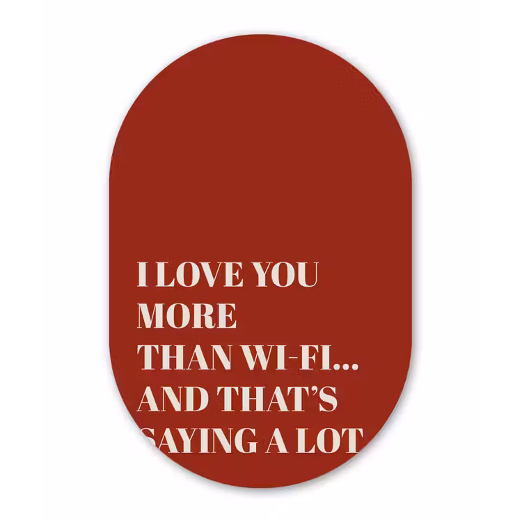 Muurovaal - Rood - Quote - Liefde — 3
