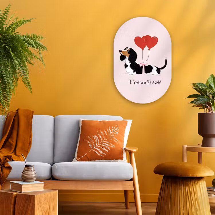 Muurovaal - Hond - Teckel - Valentijn - Love — 1