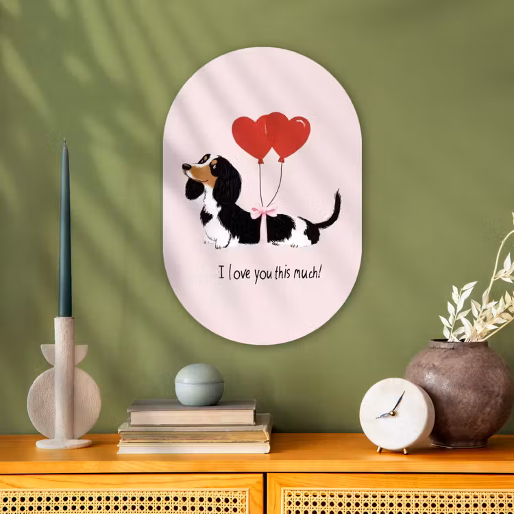 Muurovaal - Hond - Teckel - Valentijn - Love — 3
