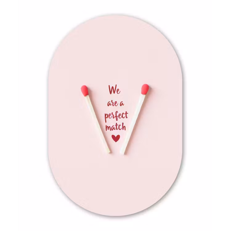 Muurovaal - Perfect - Minimalistisch - Valentijn — 2