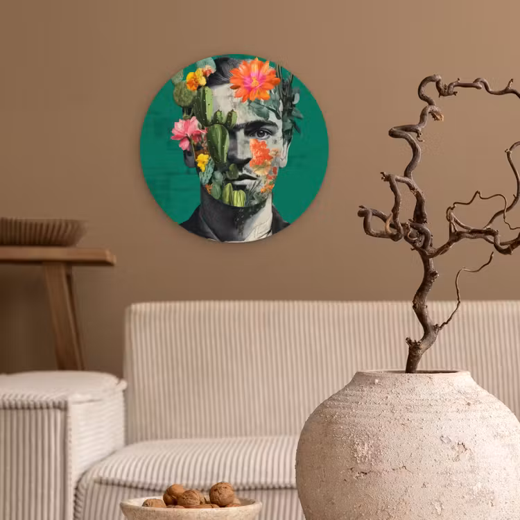 Muurcirkel - Man - Planten - Groen — 2