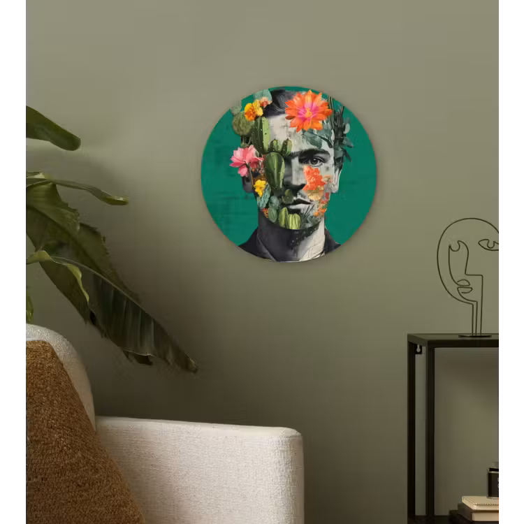 Muurcirkel - Man - Planten - Groen — 3
