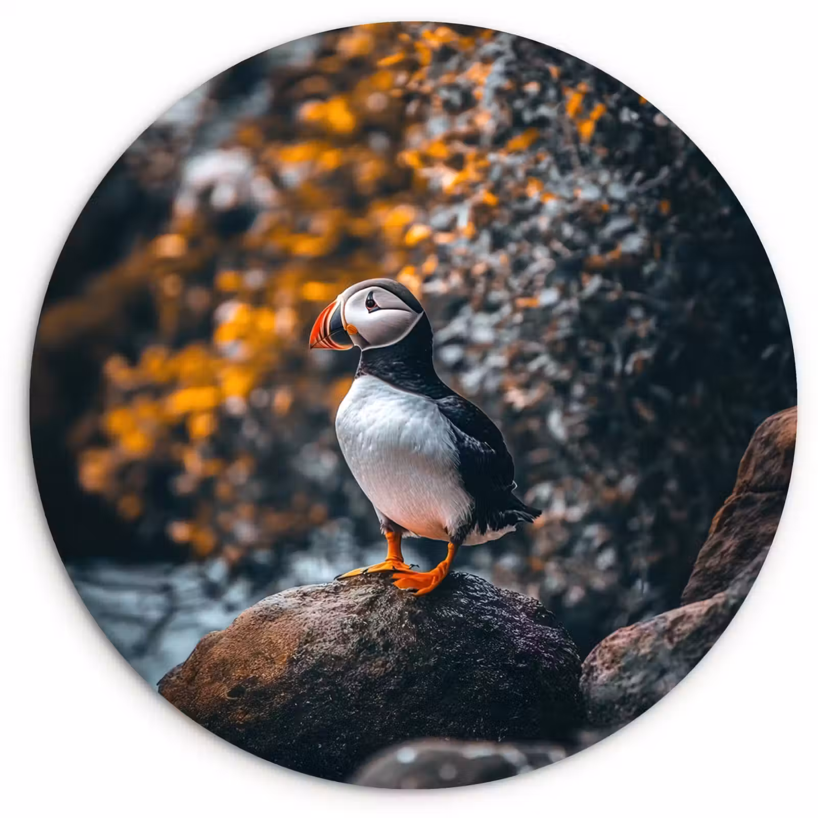 Muurcirkel - Papegaai - Vogel - Rots - Wit — 1