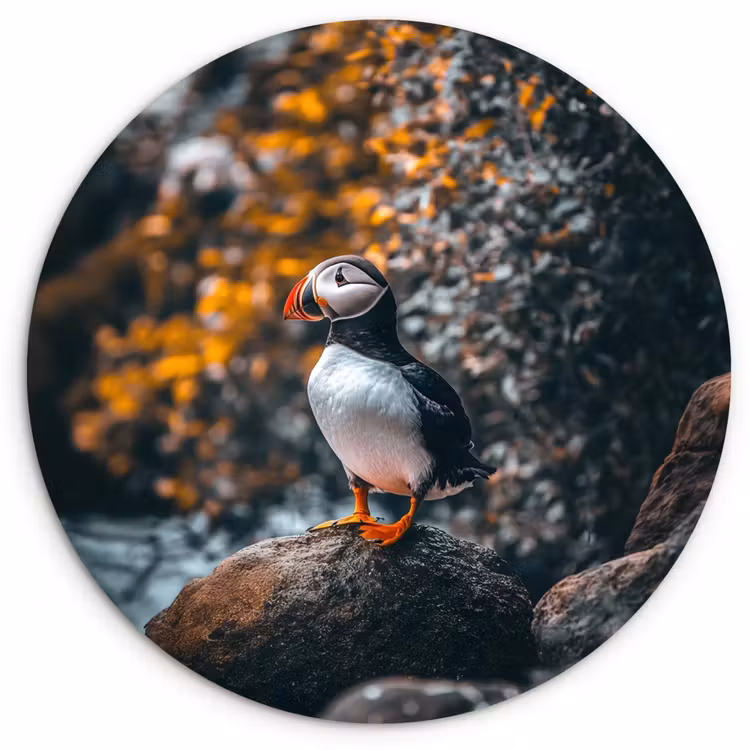 Muurcirkel - Papegaai - Vogel - Rots - Wit — 1