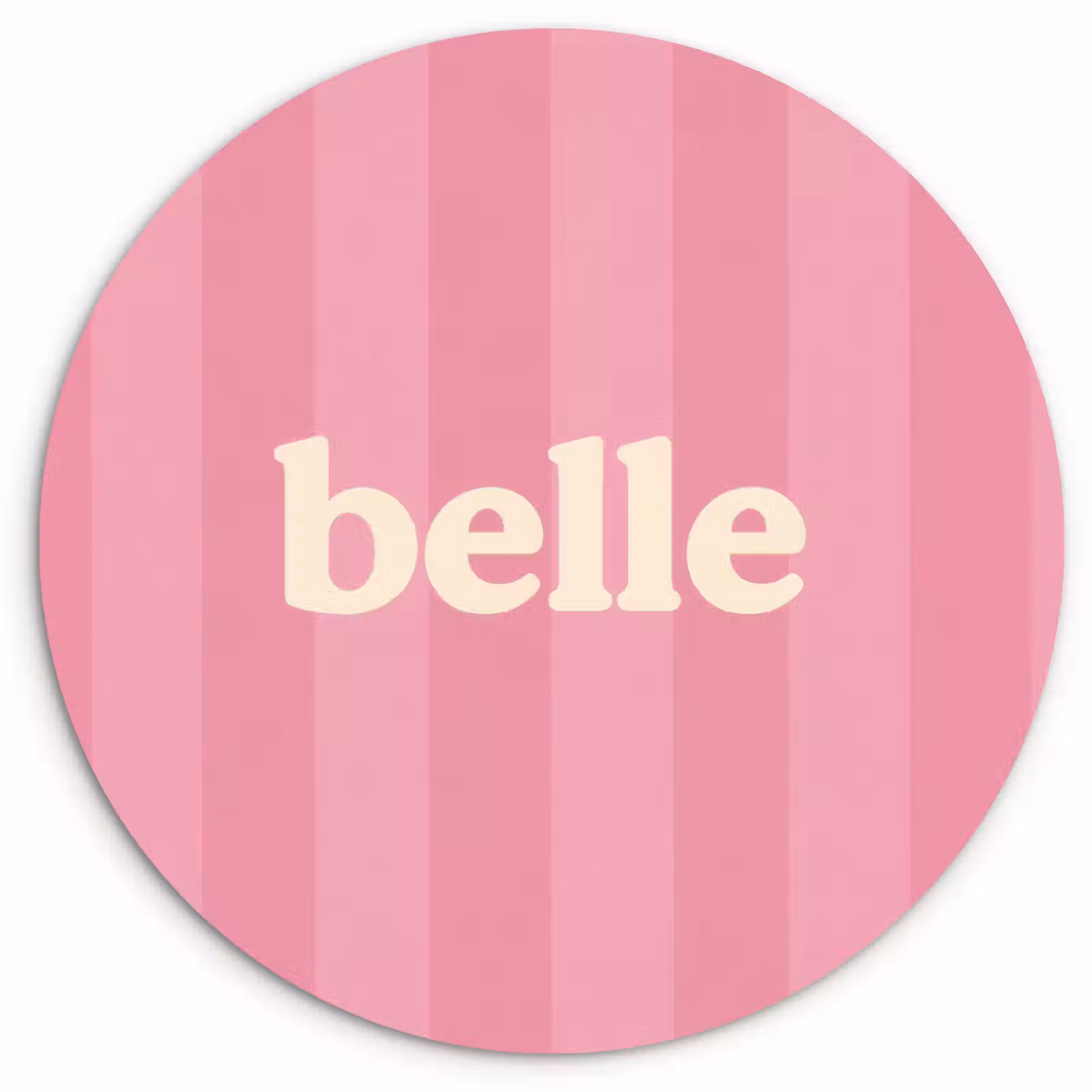 Muurcirkel - Roze - Gestreept - Belle — 1
