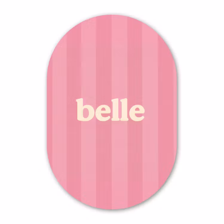 Muurovaal - Roze - Gestreept - Belle — 3