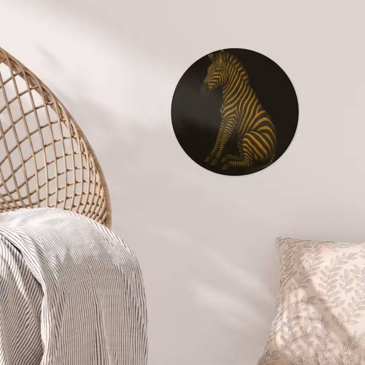 Behangcirkel - Zebra - Strepen - Goud — 5
