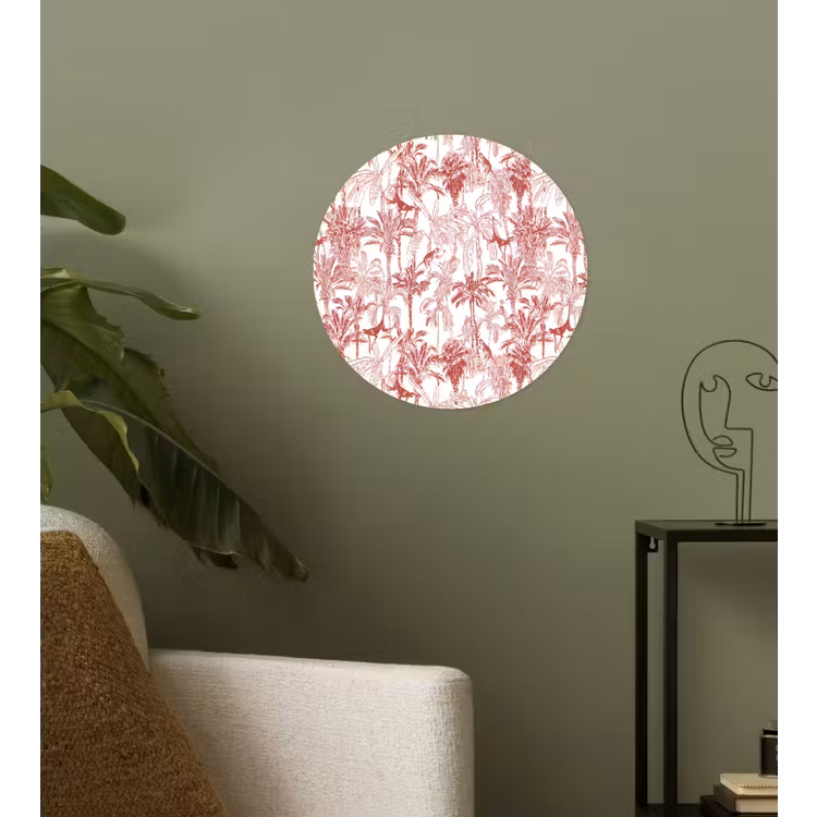 Behangcirkel - Aap - Oerwoud - Rood — 3