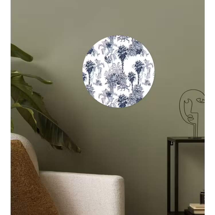 Behangcirkel - Jungle - Beplanting - Blauw — 3