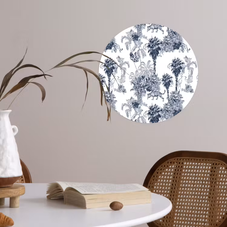 Behangcirkel - Jungle - Beplanting - Blauw — 4