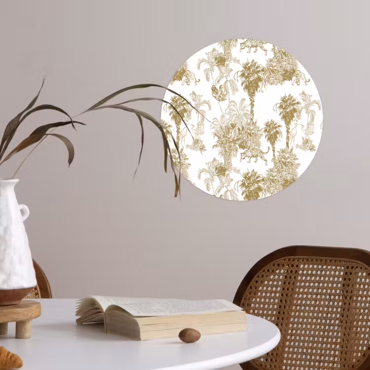 Behangcirkel - Oerwoud - Abstract - Beige — 4