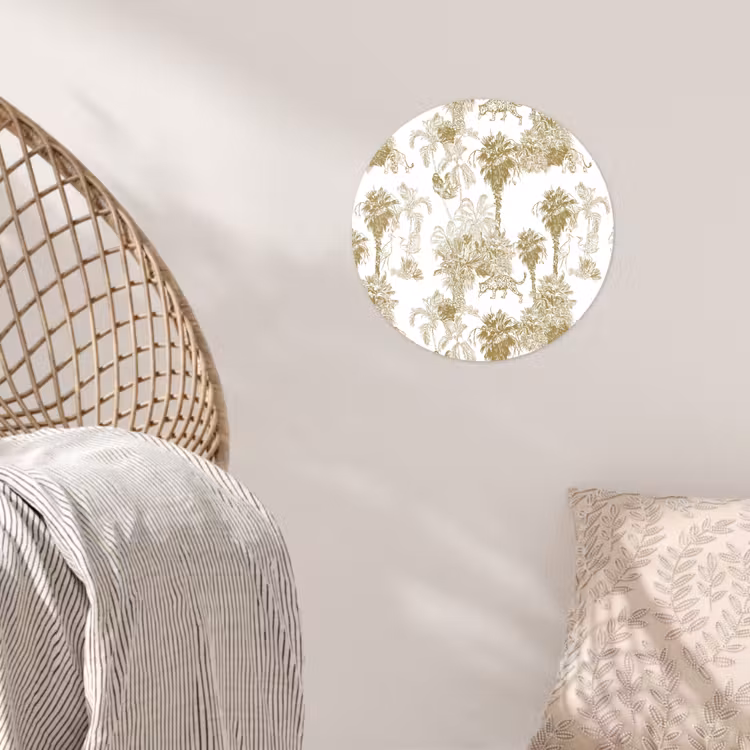 Behangcirkel - Oerwoud - Abstract - Beige — 5
