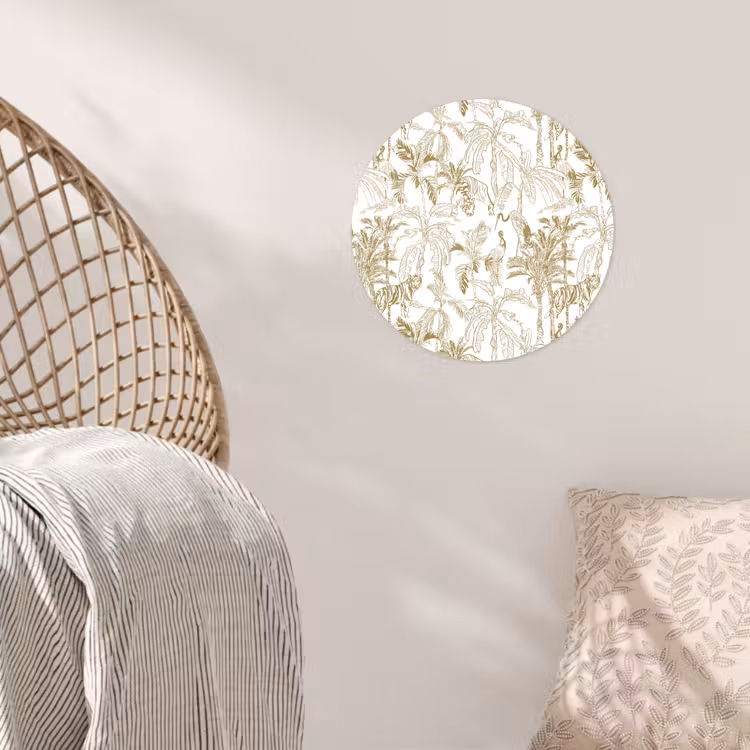 Behangcirkel - Tijger - Oerwoud - Beige — 5