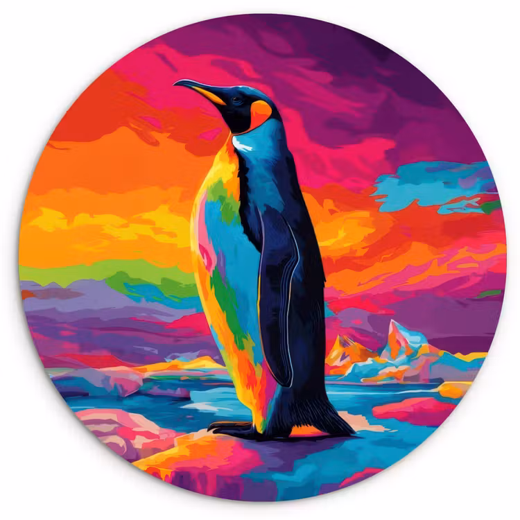 Muurcirkel - Ijsschots - Pinguïn - Abstract - Lucht — 1