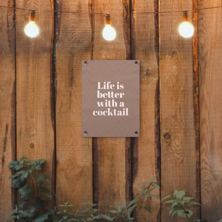 Tuinposter - Life is better with a cocktail art deco — 2