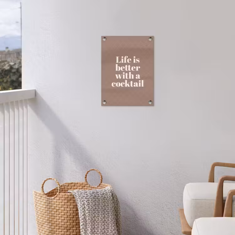 Tuinposter - Life is better with a cocktail art deco — 3