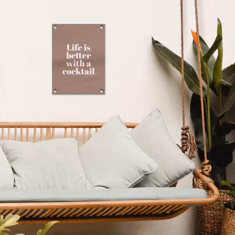 Tuinposter - Life is better with a cocktail art deco — 5