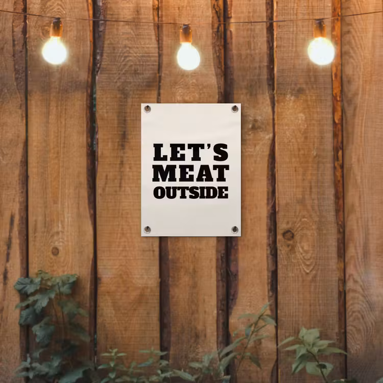 Tuinposter - Let's Meat Outside — 2